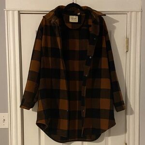 RD Style Black and Brown Checkered Jacket